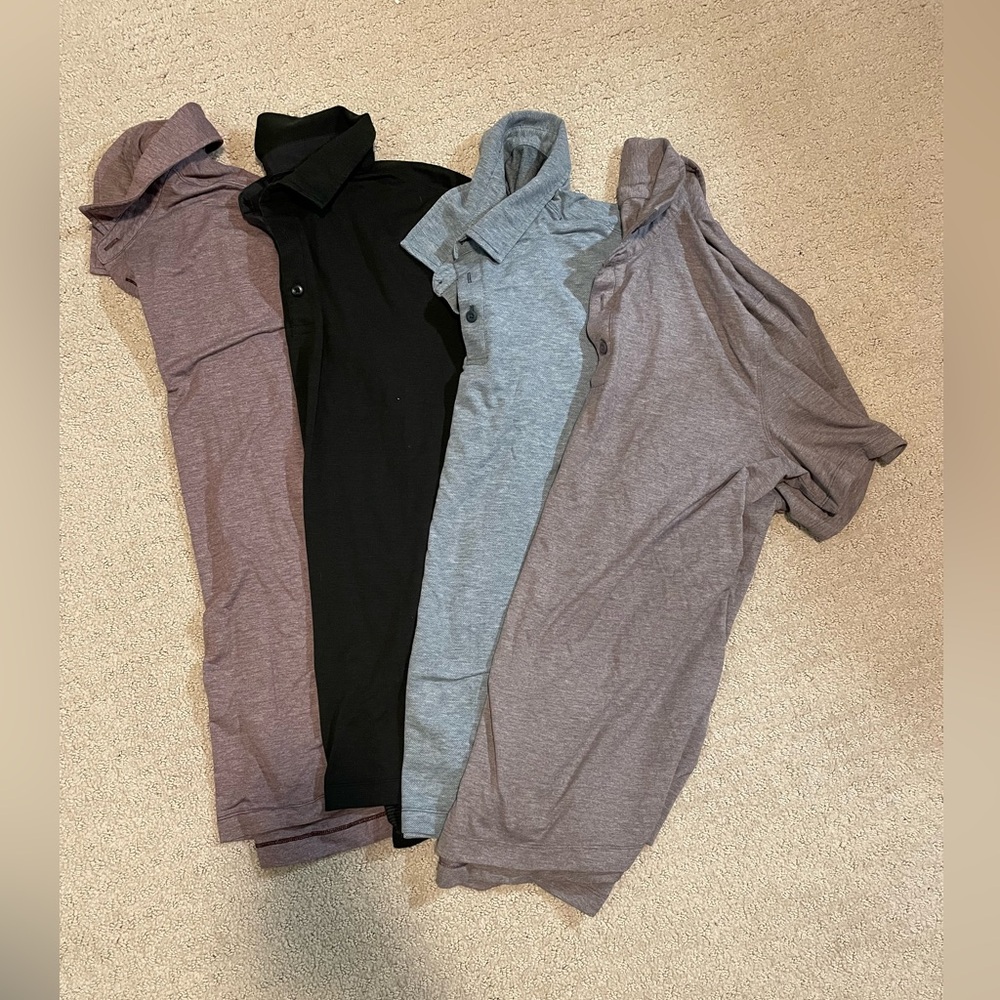BUNDLE metal vent tech polo shirts